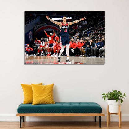 Kyle Kuzma Basketball Washington Wizards Basketball Team Poster Wall Art Print Home Wall Decor - xonomax