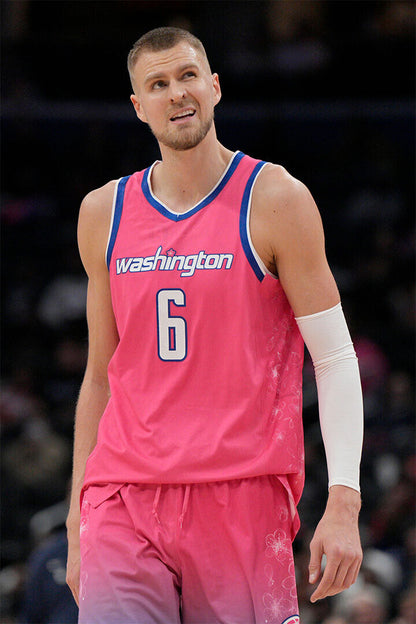 Washington Wizards Kristaps Porzingis Latvian Basketball Poster Wall Art Print Home Wall Decor - xonomax