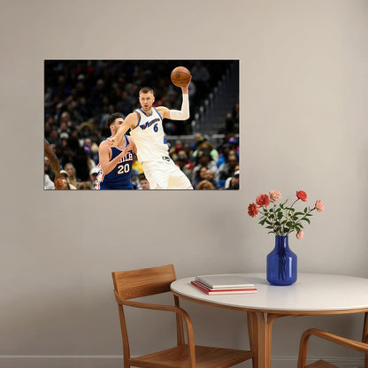 Kristaps Porzingis Latvian Basketball Washington Wizards Poster Wall Art Print Home Wall Decor - xonomax