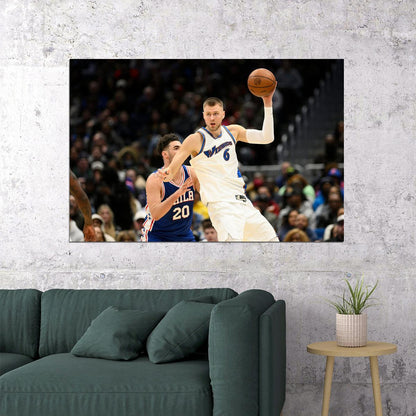 Kristaps Porzingis Latvian Basketball Washington Wizards Poster Wall Art Print Home Wall Decor - xonomax