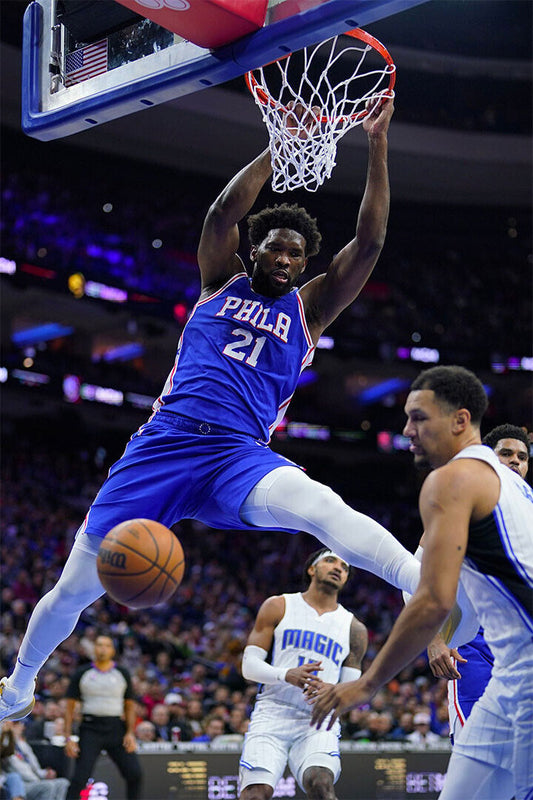 Philadelphia Team Basketball Joel Embiid Athlete Sports Poster Wall Art Print Home Wall Decor - xonomax