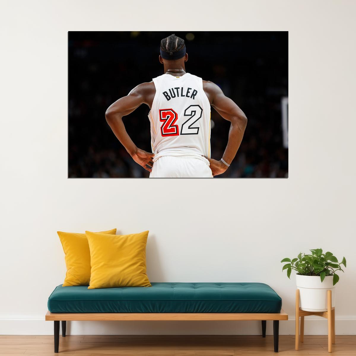 Miami Heat Basketball Team Jimmy Butler Basketball Poster Wall Art Print Home Wall Decor - xonomax