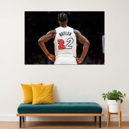 Miami Heat Basketball Team Jimmy Butler Basketball Poster Wall Art Print Home Wall Decor - xonomax