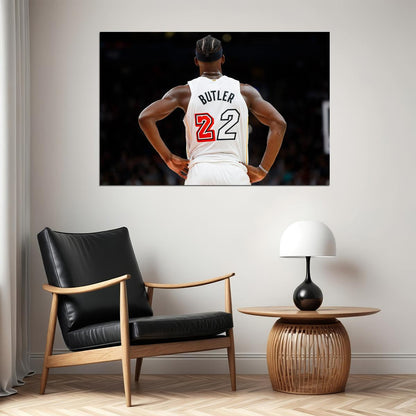 Miami Heat Basketball Team Jimmy Butler Basketball Poster Wall Art Print Home Wall Decor - xonomax