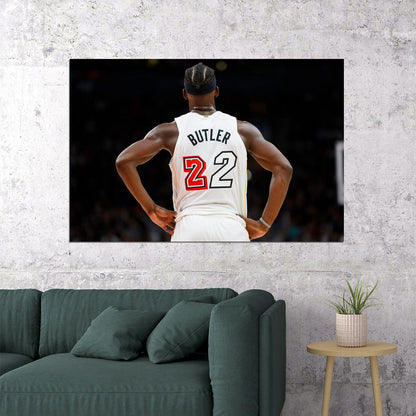 Miami Heat Basketball Team Jimmy Butler Basketball Poster Wall Art Print Home Wall Decor - xonomax