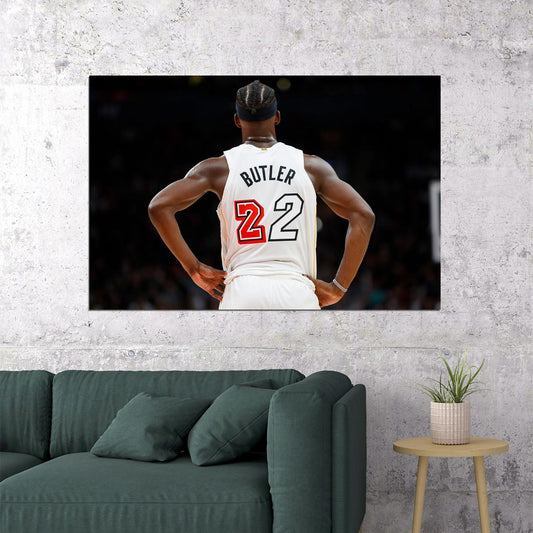 Miami Heat Basketball Team Jimmy Butler Basketball Poster Wall Art Print Home Wall Decor - xonomax