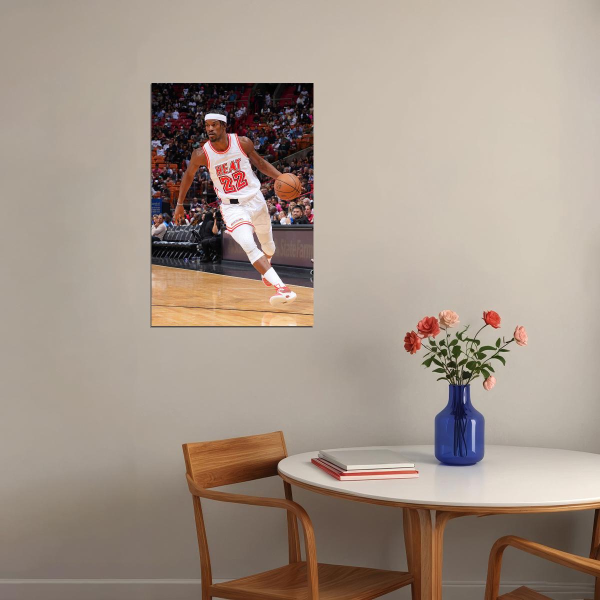 Jimmy Butler Basketball Miami Heat Basketball Team Poster Wall Art Print Home Wall Decor