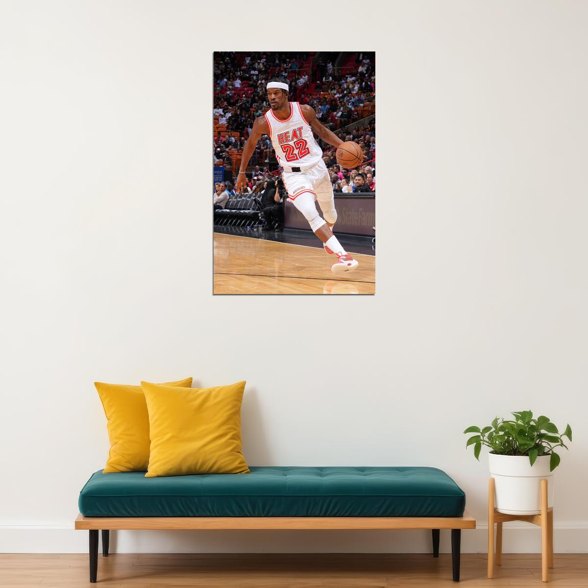 Jimmy Butler Basketball Miami Heat Basketball Team Poster Wall Art Print Home Wall Decor