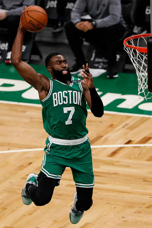 Basketball Jaylen Brown Boston Celtics Green Jersey Team Poster Wall Art Print Home Wall Decor - xonomax