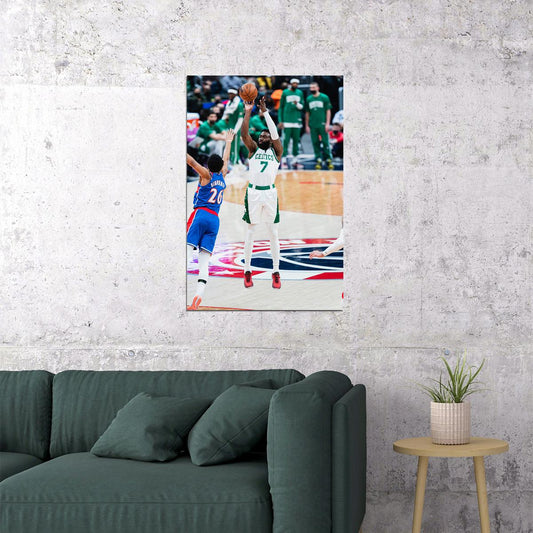 Boston Celtics Team Jaylen Brown American Basketball Poster Wall Art Print Home Wall Decor - xonomax