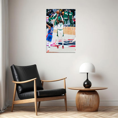 Boston Celtics Team Jaylen Brown American Basketball Poster Wall Art Print Home Wall Decor - xonomax