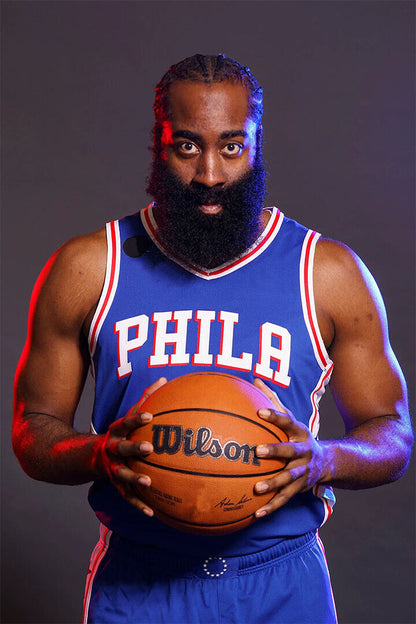 James Harden Philadelphia Basketball Team Match Adventure Poster Wall Art Print Home Wall Decor - xonomax