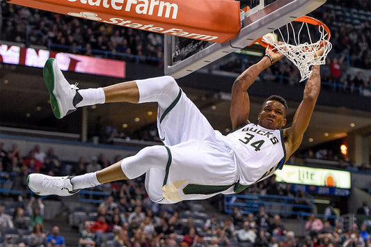 Giannis Antetokounmpo Basketball Milwaukee Bucks Team Poster Wall Art Print Home Wall Decor - xonomax