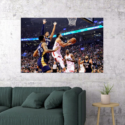 Toronto Raptors Basketball Team Match Fred Vanvleet Sports Poster Wall Art Print Home Wall Decor
