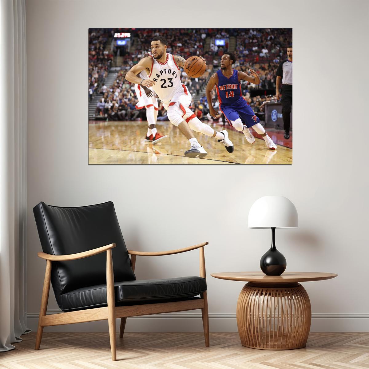 Fred Vanvleet Toronto Raptors Basketball Team Player Poster Wall Art Print Home Wall Decor - xonomax