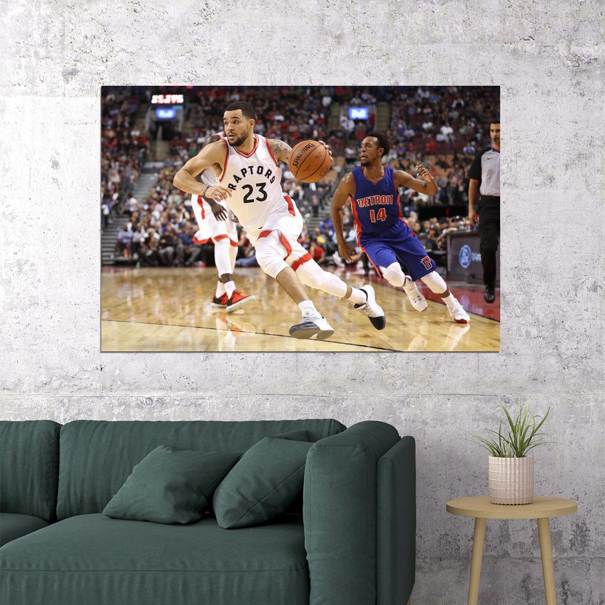 Fred Vanvleet Toronto Raptors Basketball Team Player Poster Wall Art Print Home Wall Decor - xonomax