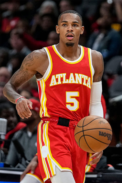 Dejounte Murray 5 Atlanta Hawks Team Sports Athlete Poster Wall Art Print Home Wall Decor - xonomax