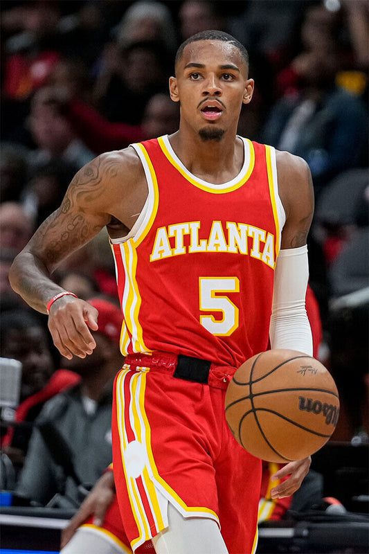 Dejounte Murray 5 Atlanta Hawks Team Sports Athlete Poster Wall Art Print Home Wall Decor - xonomax