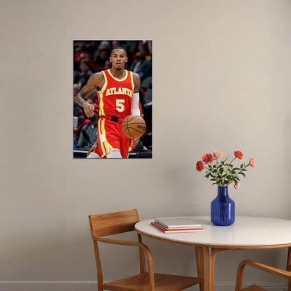 Dejounte Murray 5 Atlanta Hawks Team Sports Athlete Poster Wall Art Print Home Wall Decor - xonomax