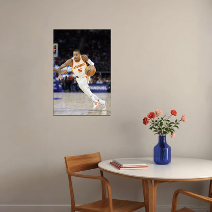 Dejounte Murray American Basketball Atlanta Hawks Team Poster Wall Art Print Home Wall Decor - xonomax