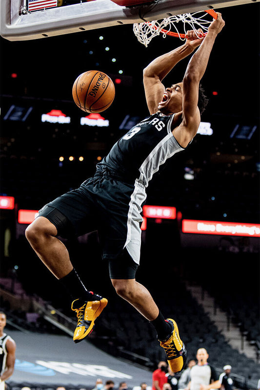 San Antonio Spurs Team Keldon Johnson Basketball Player Poster Wall Art Print Home Wall Decor