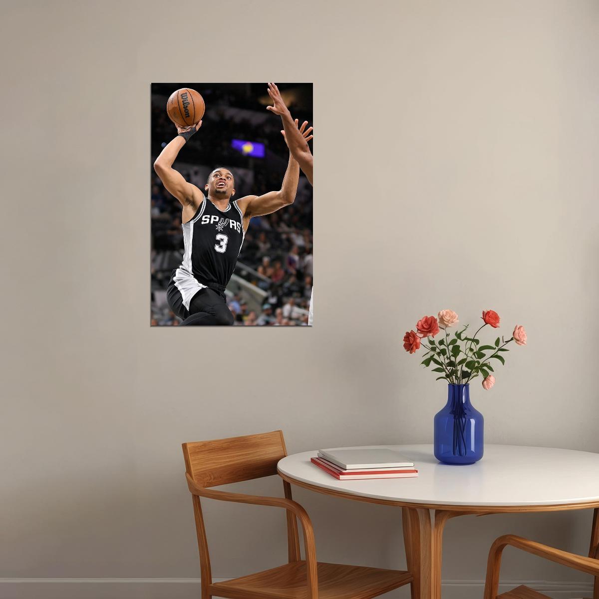Keldon Johnson Basketball Player San Antonio Spurs Team Poster Wall Art Print Home Wall Decor - xonomax