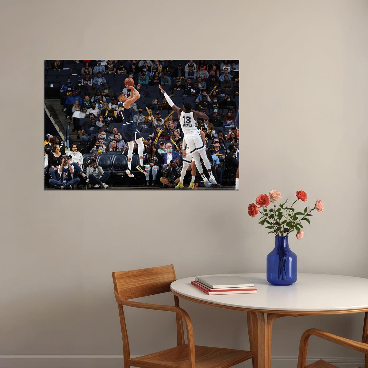 Michael Porter Jr Basketball Player Denver Nuggets Team Poster Wall Art Print Home Wall Decor - xonomax