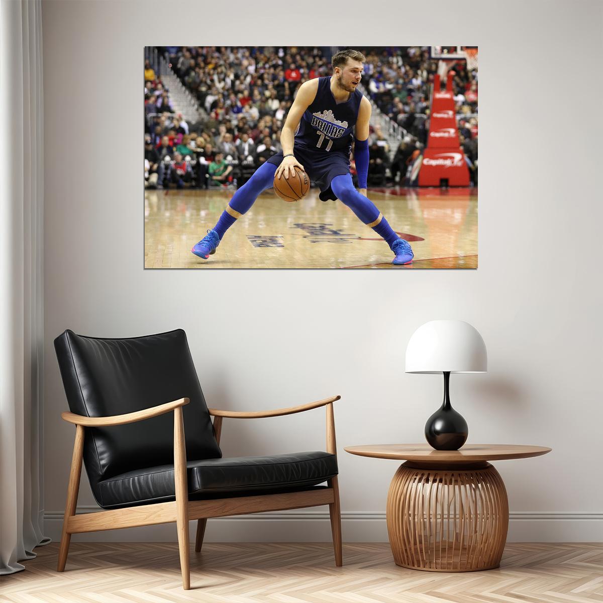 Dallas Mavericks Team Sports Luka Doncic Basketball Poster Wall Art Print Home Wall Decor - xonomax