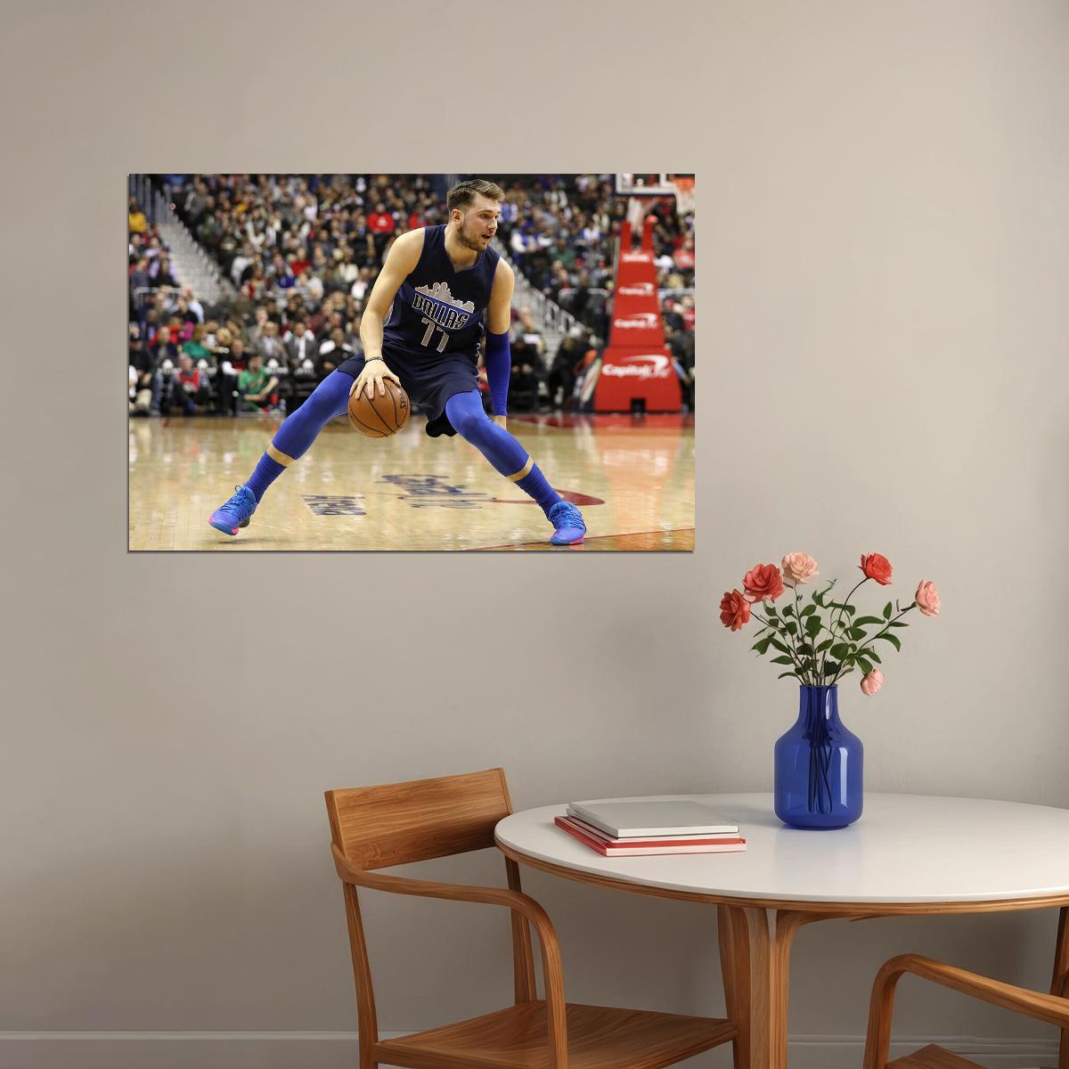 Dallas Mavericks Team Sports Luka Doncic Basketball Poster Wall Art Print Home Wall Decor - xonomax
