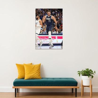 Luka Doncic Basketball Dallas Mavericks Team Sports Poster Wall Art Print Home Wall Decor - xonomax