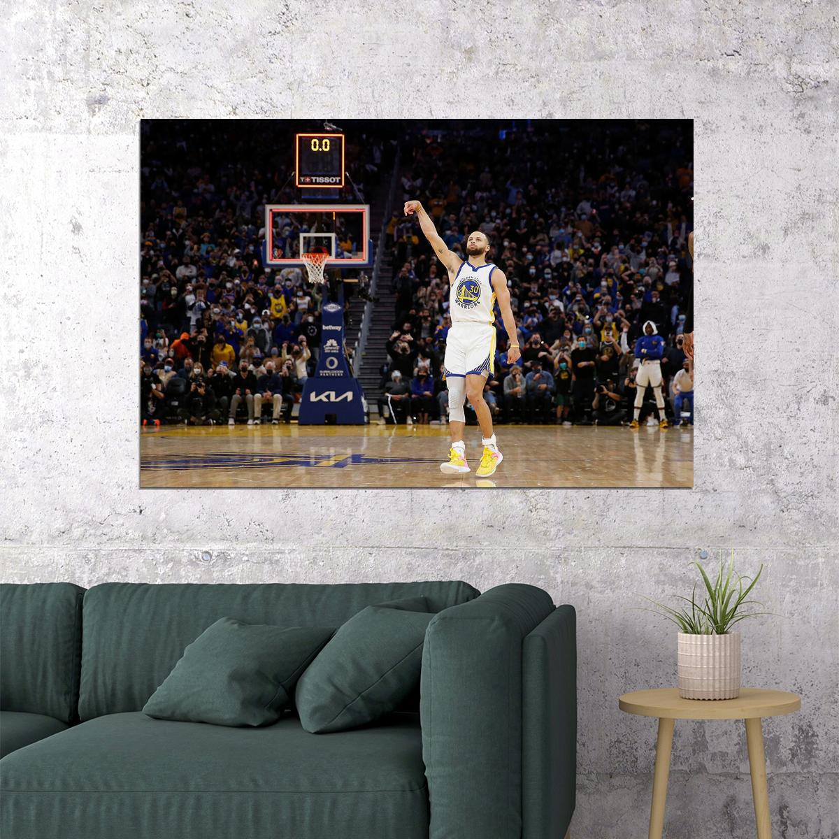 Golden State Warriors Team Stephen Curry 30 Basketball Poster Wall Art Print Home Wall Decor - xonomax