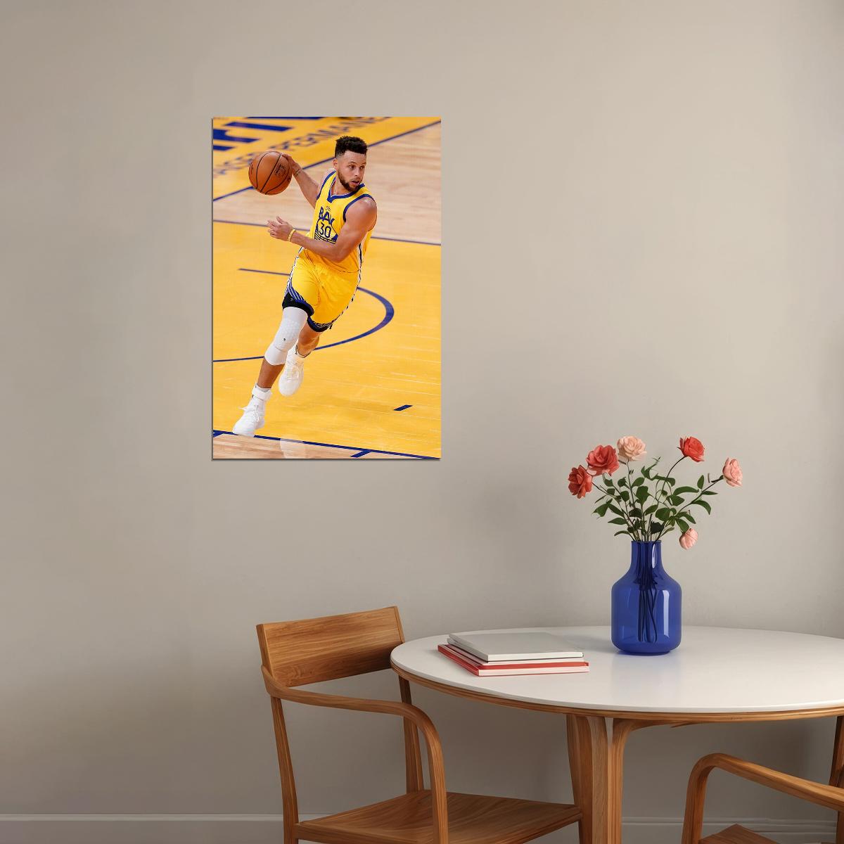 Golden State Warriors Team Stephen Curry Basketball Player Poster Wall Art Print Home Wall Decor - xonomax