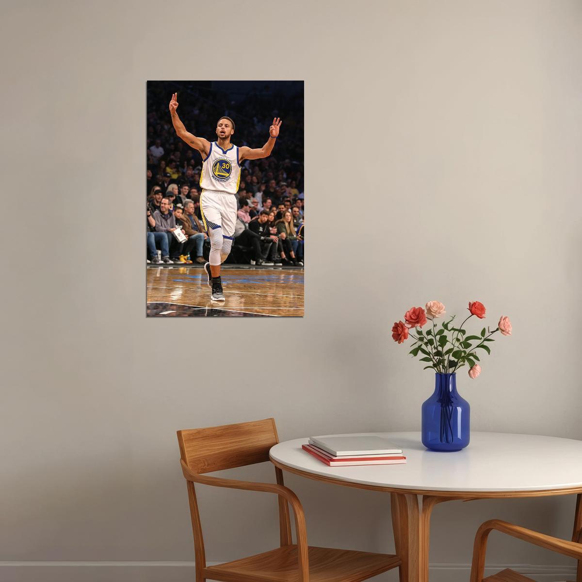Stephen Curry Basketball Player Golden State Warriors Team Poster Wall Art Print Home Wall Decor - xonomax