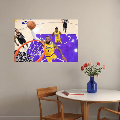 La Lakers Basketball Team Lebron James Basketball 6 Poster Wall Art Print Home Wall Decor - xonomax