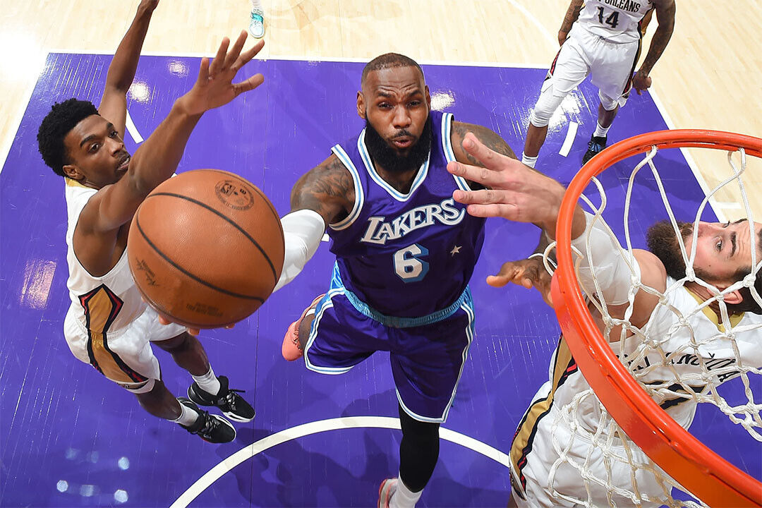 Lebron James 6 Basketball Player La Lakers Basketball Team Poster Wall Art Print Home Wall Decor - xonomax