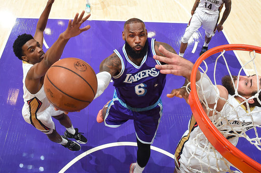 Lebron James 6 Basketball Player La Lakers Basketball Team Poster Wall Art Print Home Wall Decor - xonomax