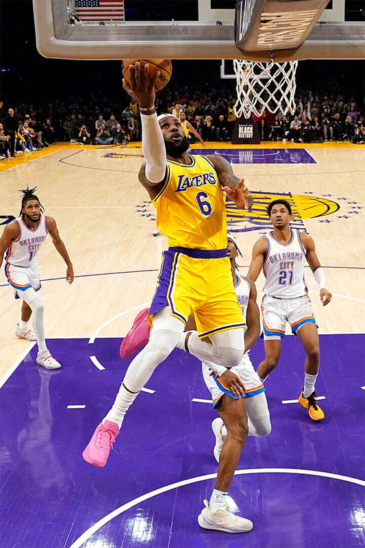 La Lakers Basketball Team Lebron James Basketball Player Poster Wall Art Print Home Wall Decor - xonomax