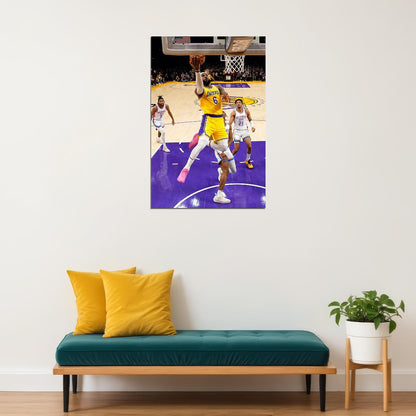 La Lakers Basketball Team Lebron James Basketball Player Poster Wall Art Print Home Wall Decor - xonomax