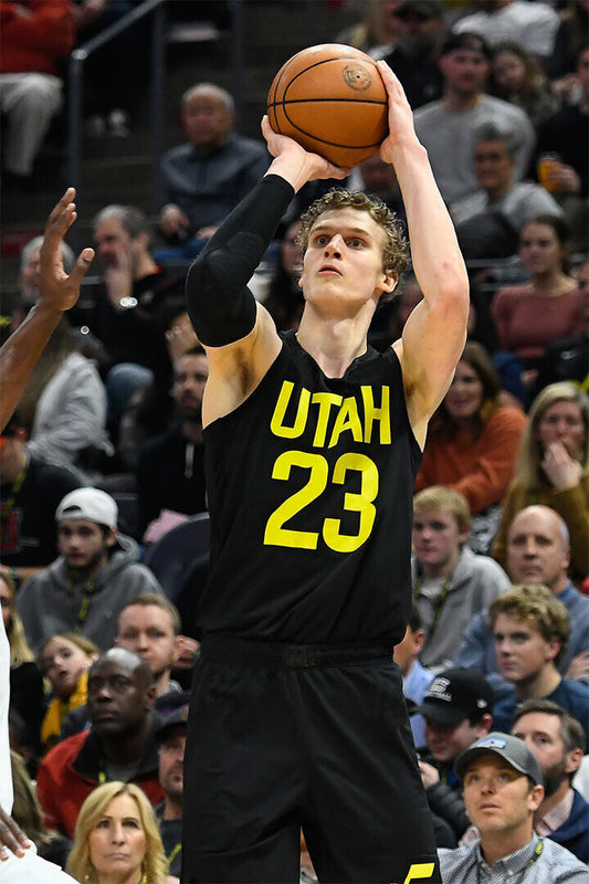 Utah Jazz Basketball Team Lauri Markkanen 23 Basketball Poster Wall Art Print Home Wall Decor - xonomax