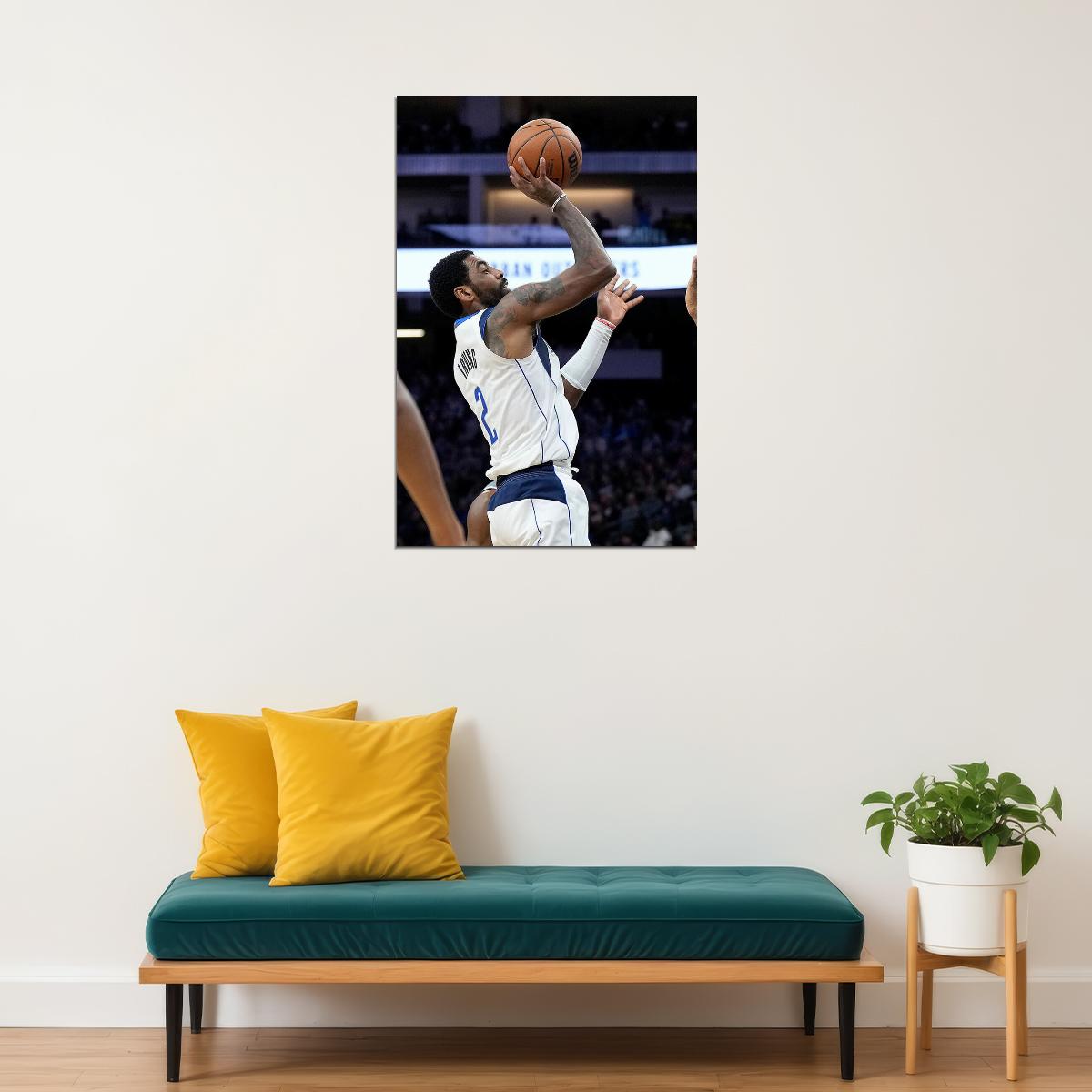 Kyrie Irving 3 Athlete Dallas Mavericks Basketball Team Poster Wall Art Print Home Wall Decor - xonomax