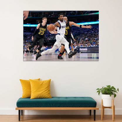 Dallas Mavericks Basketball Team Kyrie Irving Basketball Poster Wall Art Print Home Wall Decor - xonomax