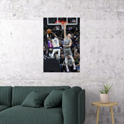 Kyrie Irving Basketball Dallas Mavericks Basketball Team Poster Wall Art Print Home Wall Decor - xonomax