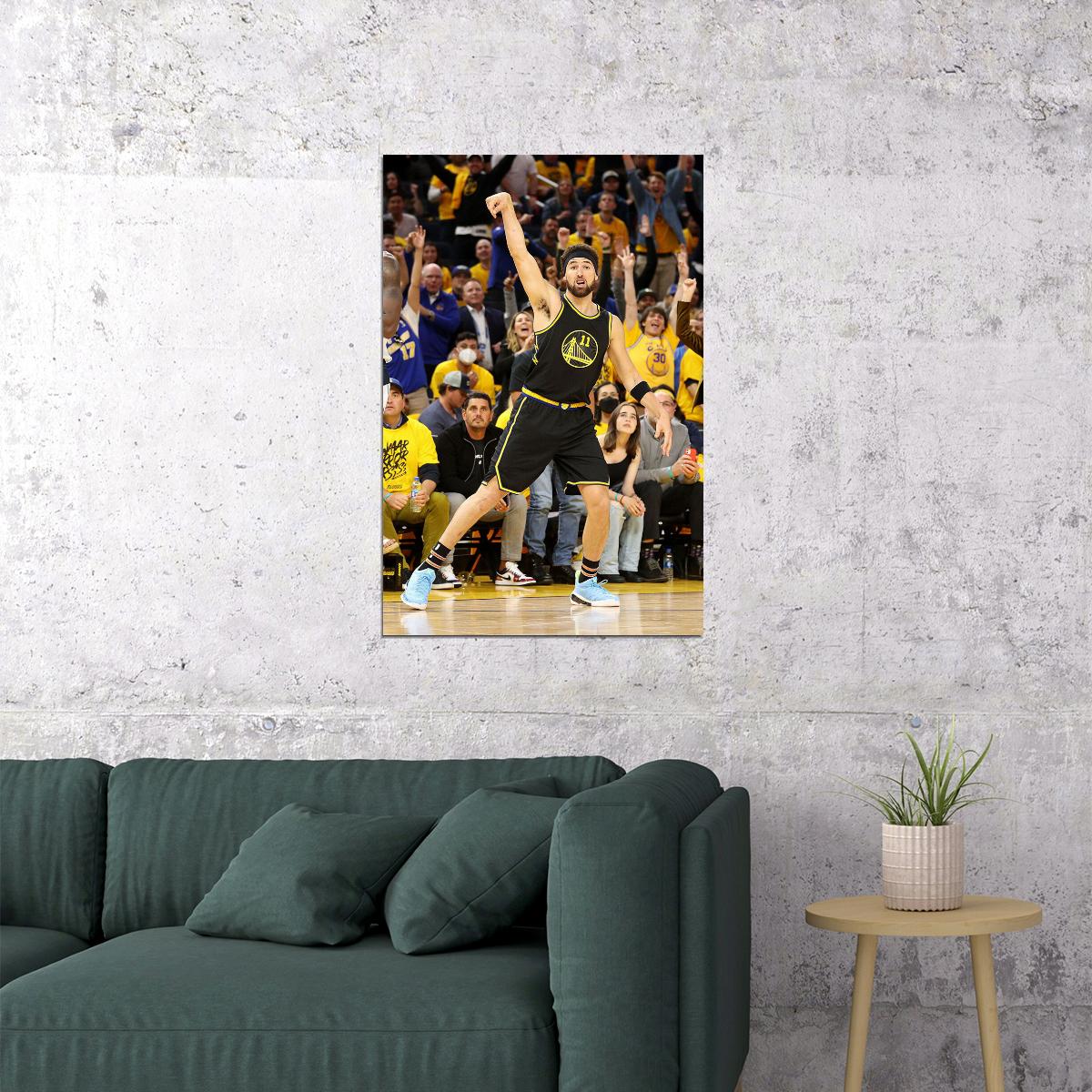 Klay Thompson Basketball 11 Golden State Warriors Team Poster Wall Art Print Home Wall Decor - xonomax