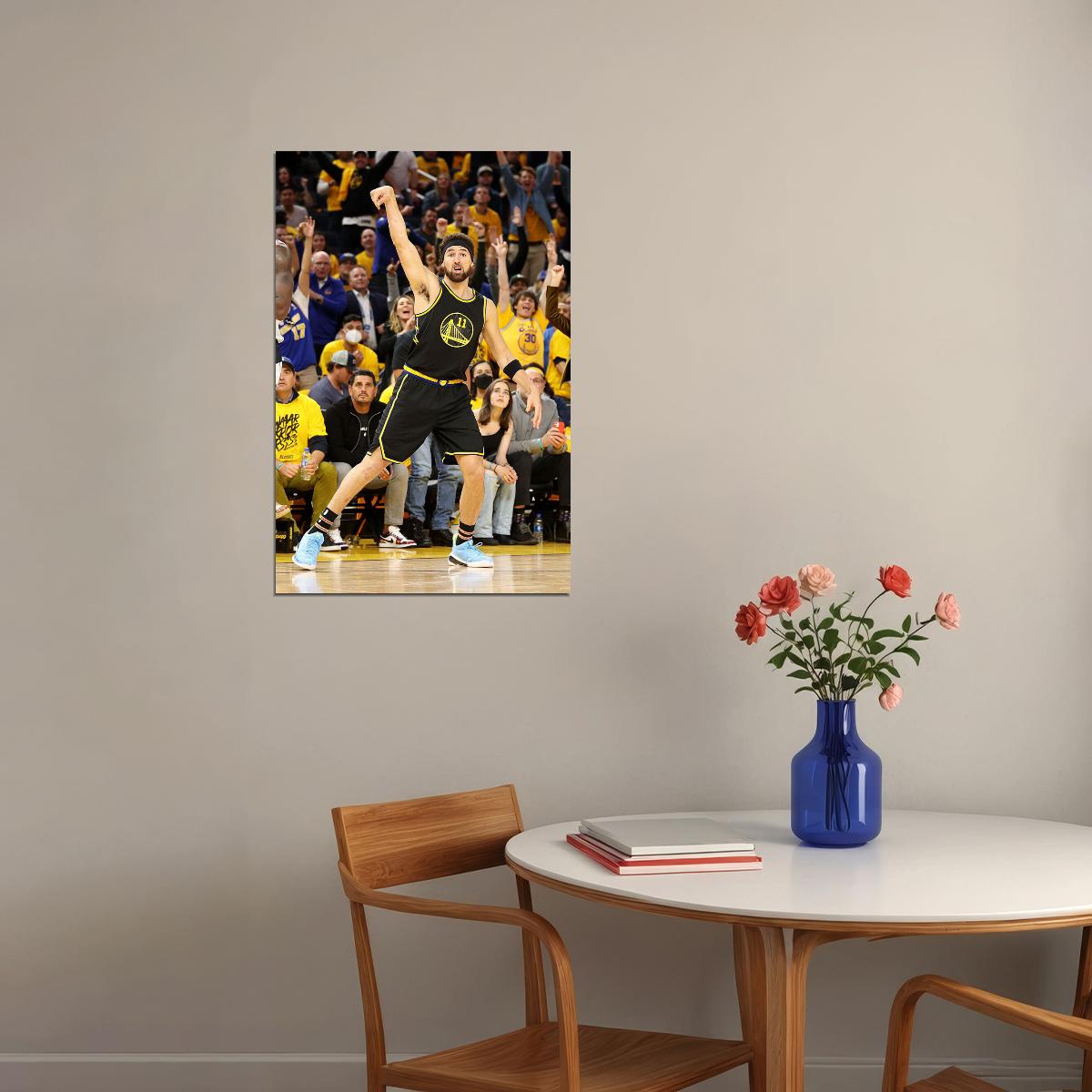 Klay Thompson Basketball 11 Golden State Warriors Team Poster Wall Art Print Home Wall Decor - xonomax