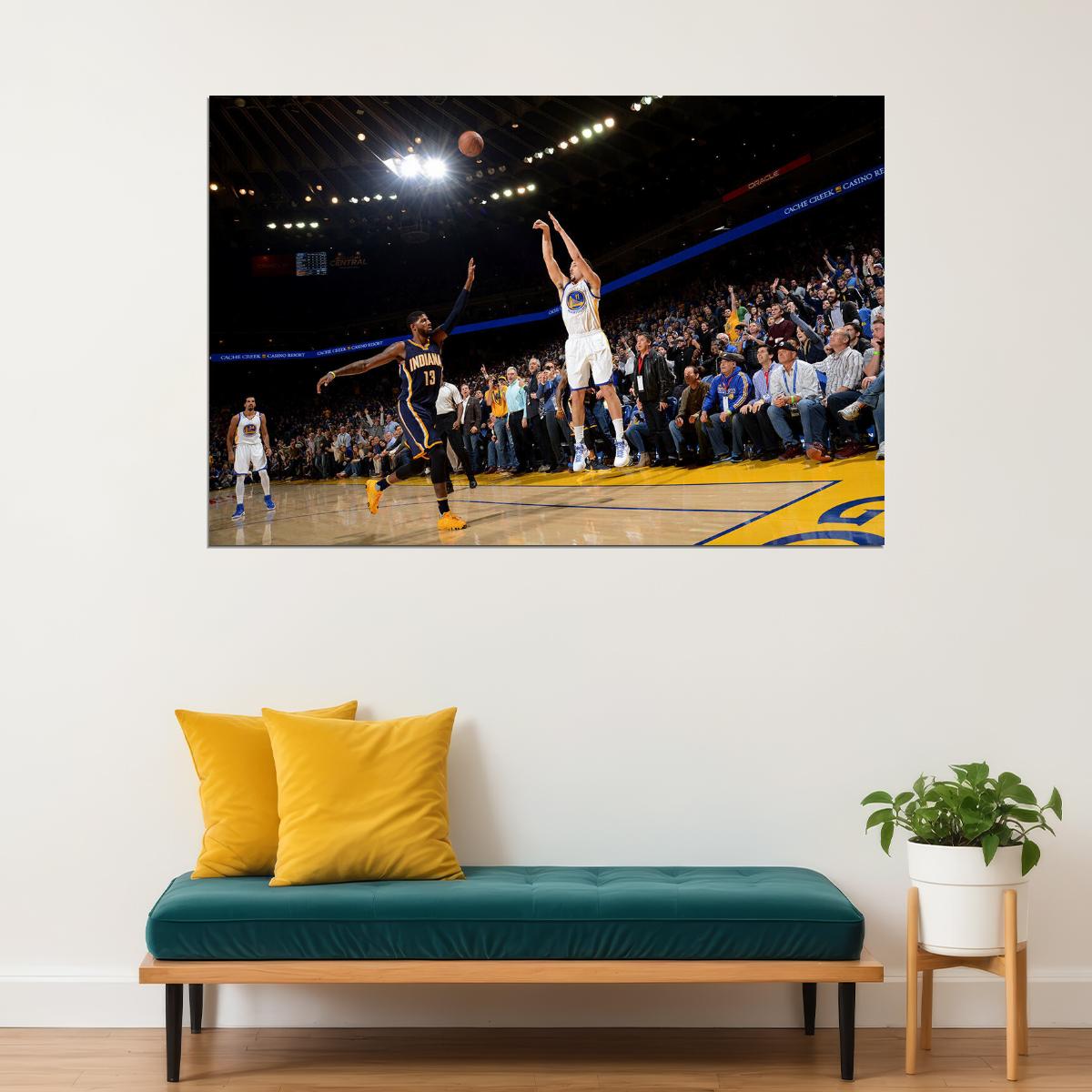Klay Thompson Basketball Golden State Warriors Team Poster Wall Art Print Home Wall Decor - xonomax