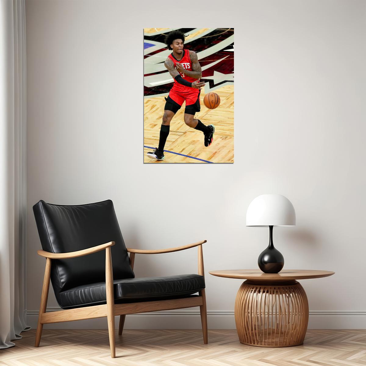 Kevin Porter Jr 3 Basketball Houston Rockets Team Poster Wall Art Print Home Wall Decor - xonomax