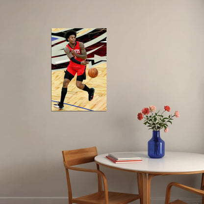 Kevin Porter Jr 3 Basketball Houston Rockets Team Poster Wall Art Print Home Wall Decor - xonomax
