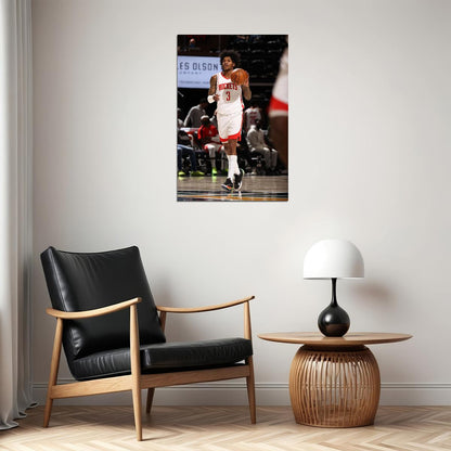 Houston Rockets Team Kevin Porter Jr Basketball Sports Poster Wall Art Print Home Wall Decor - xonomax