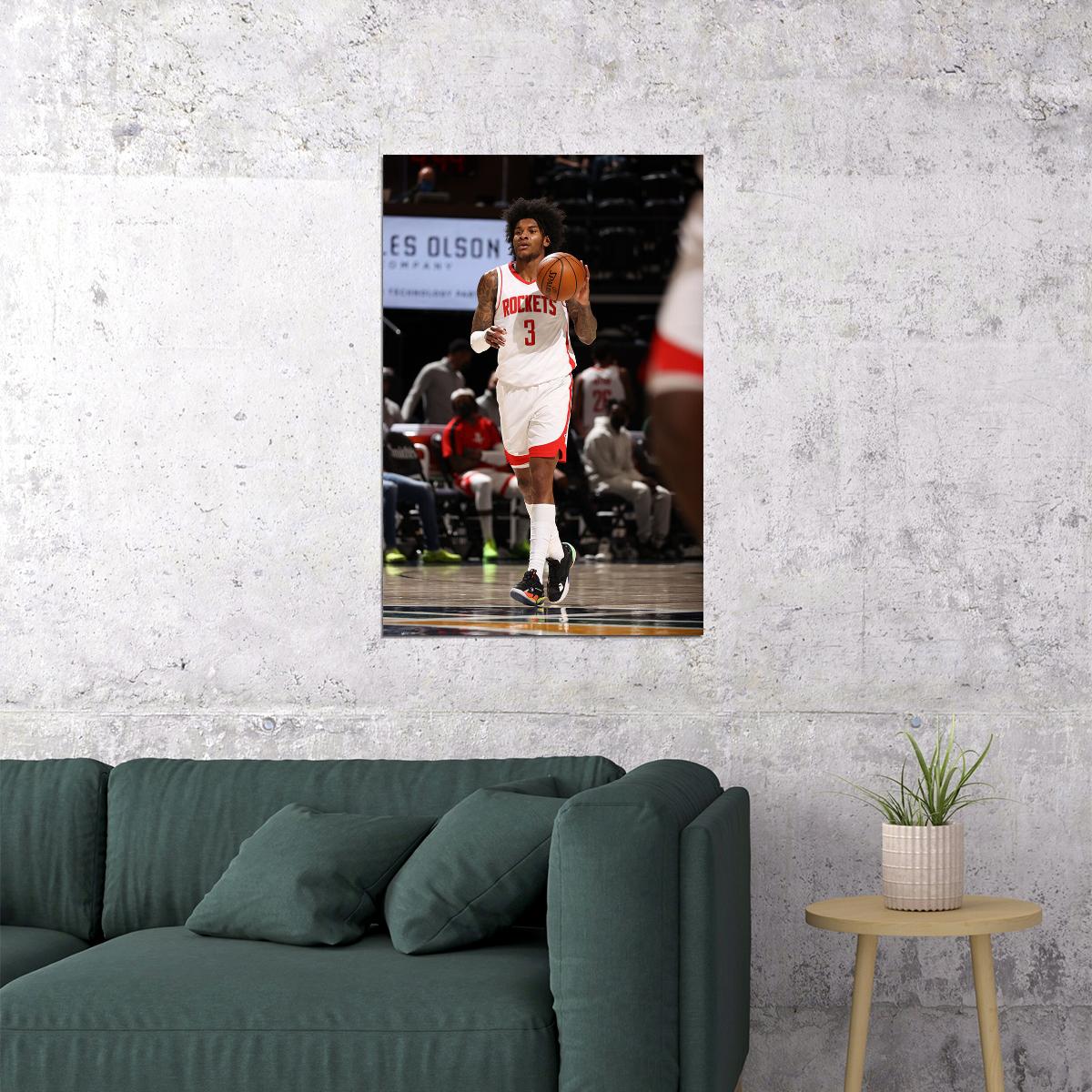 Houston Rockets Team Kevin Porter Jr Basketball Sports Poster Wall Art Print Home Wall Decor - xonomax