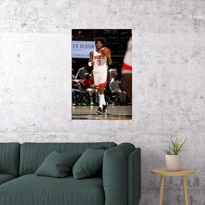 Houston Rockets Team Kevin Porter Jr Basketball Sports Poster Wall Art Print Home Wall Decor - xonomax